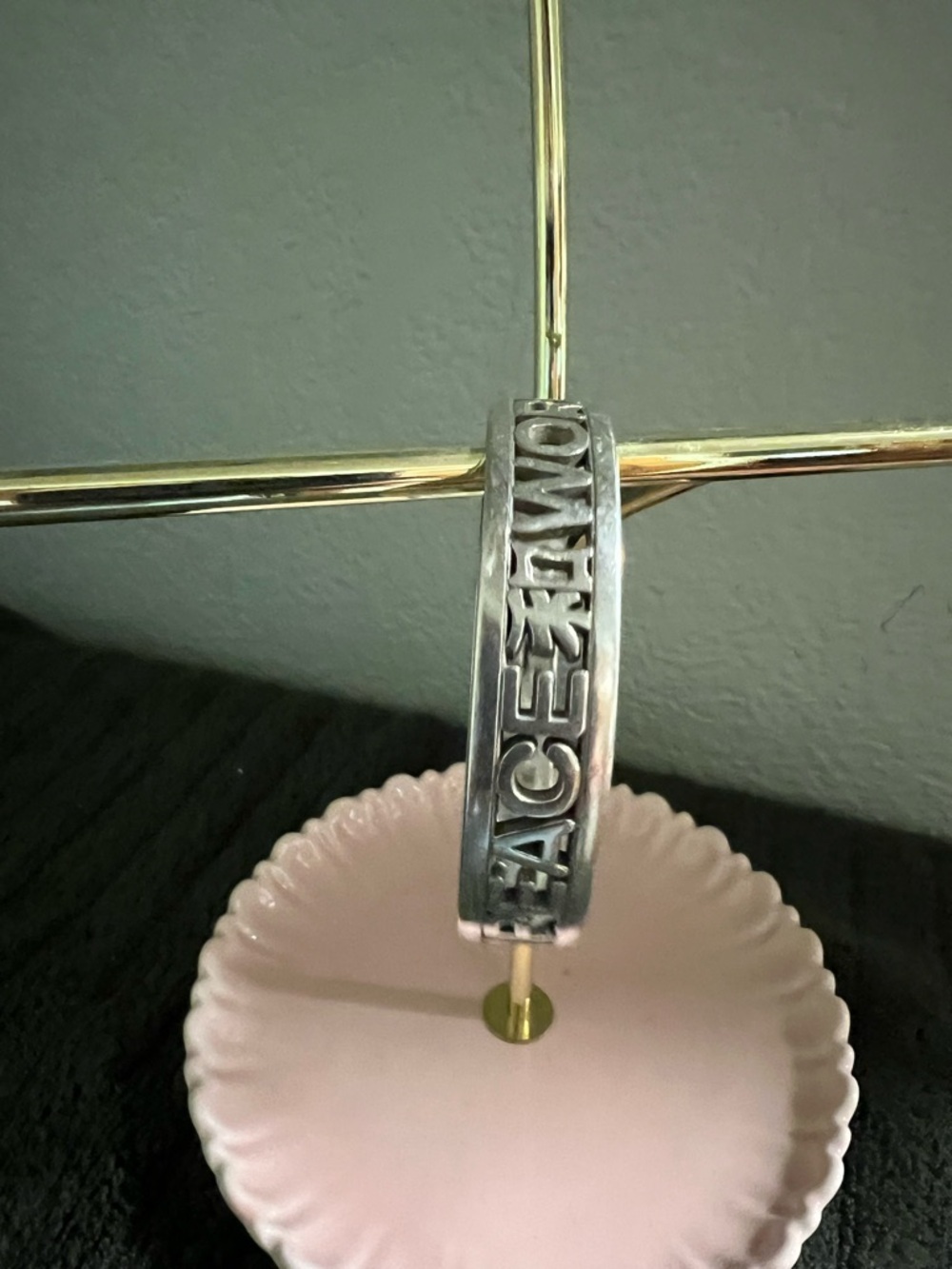 Brighton Silver Brighton World Peace Bangle #BJBR